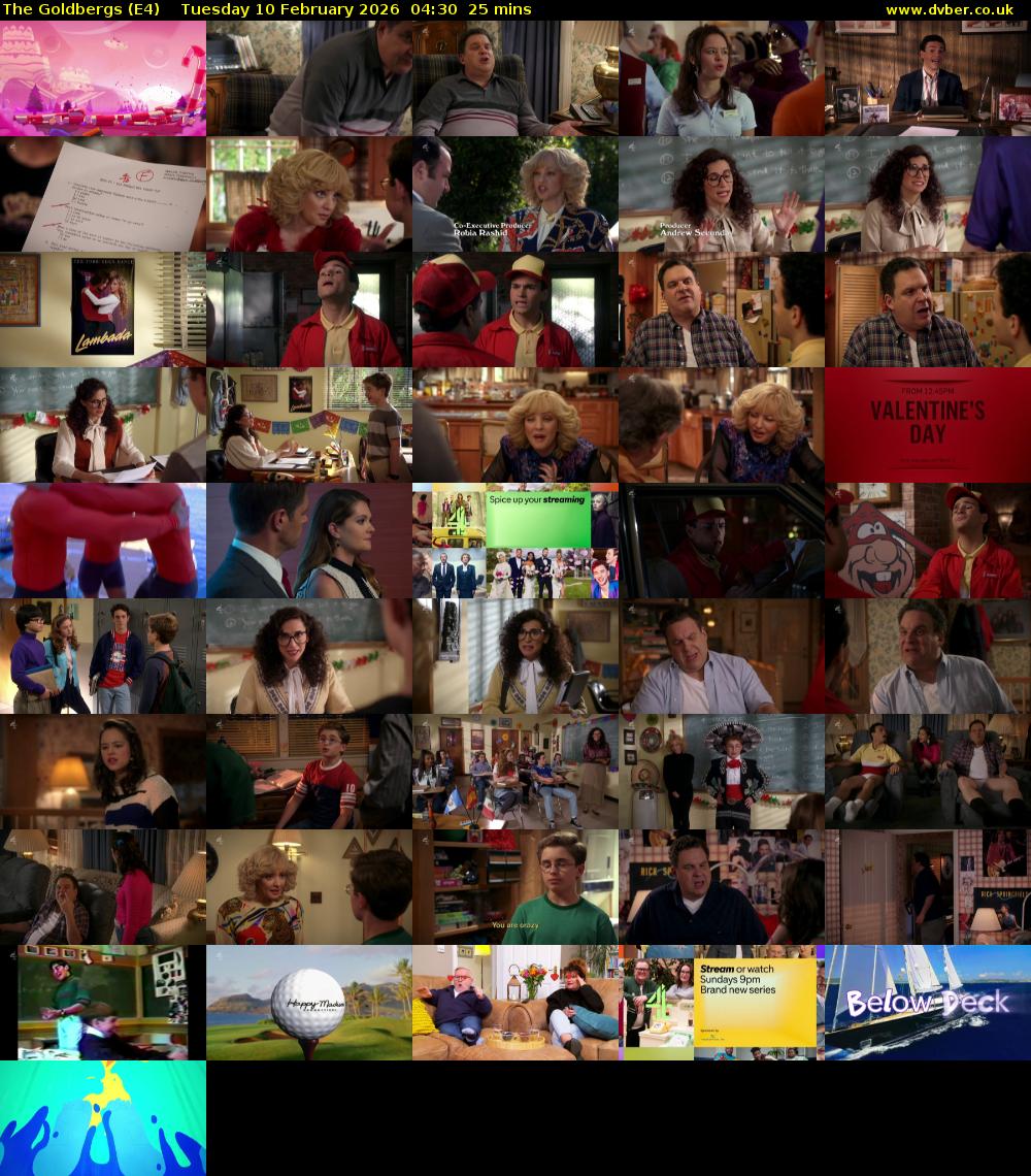 The Goldbergs (E4) Tuesday 10 February 2026 04:30 - 04:55
