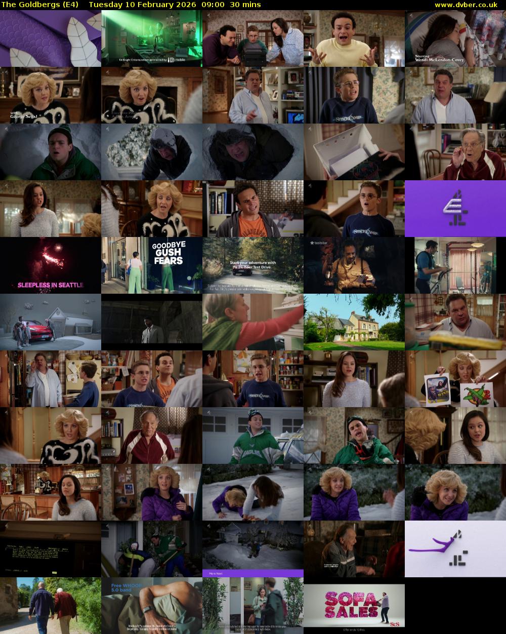 The Goldbergs (E4) Tuesday 10 February 2026 09:00 - 09:30