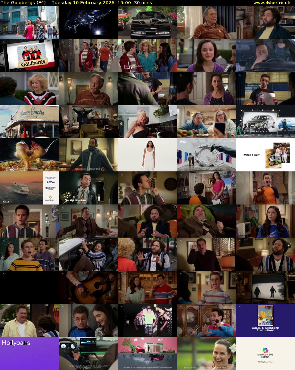 The Goldbergs (E4) Tuesday 10 February 2026 15:00 - 15:30