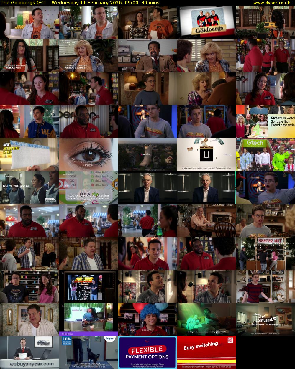 The Goldbergs (E4) Wednesday 11 February 2026 09:00 - 09:30