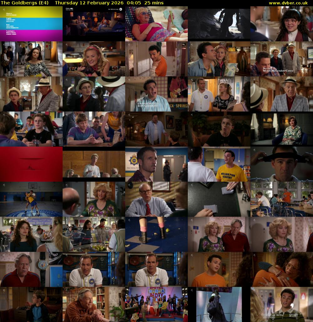 The Goldbergs (E4) Thursday 12 February 2026 04:05 - 04:30