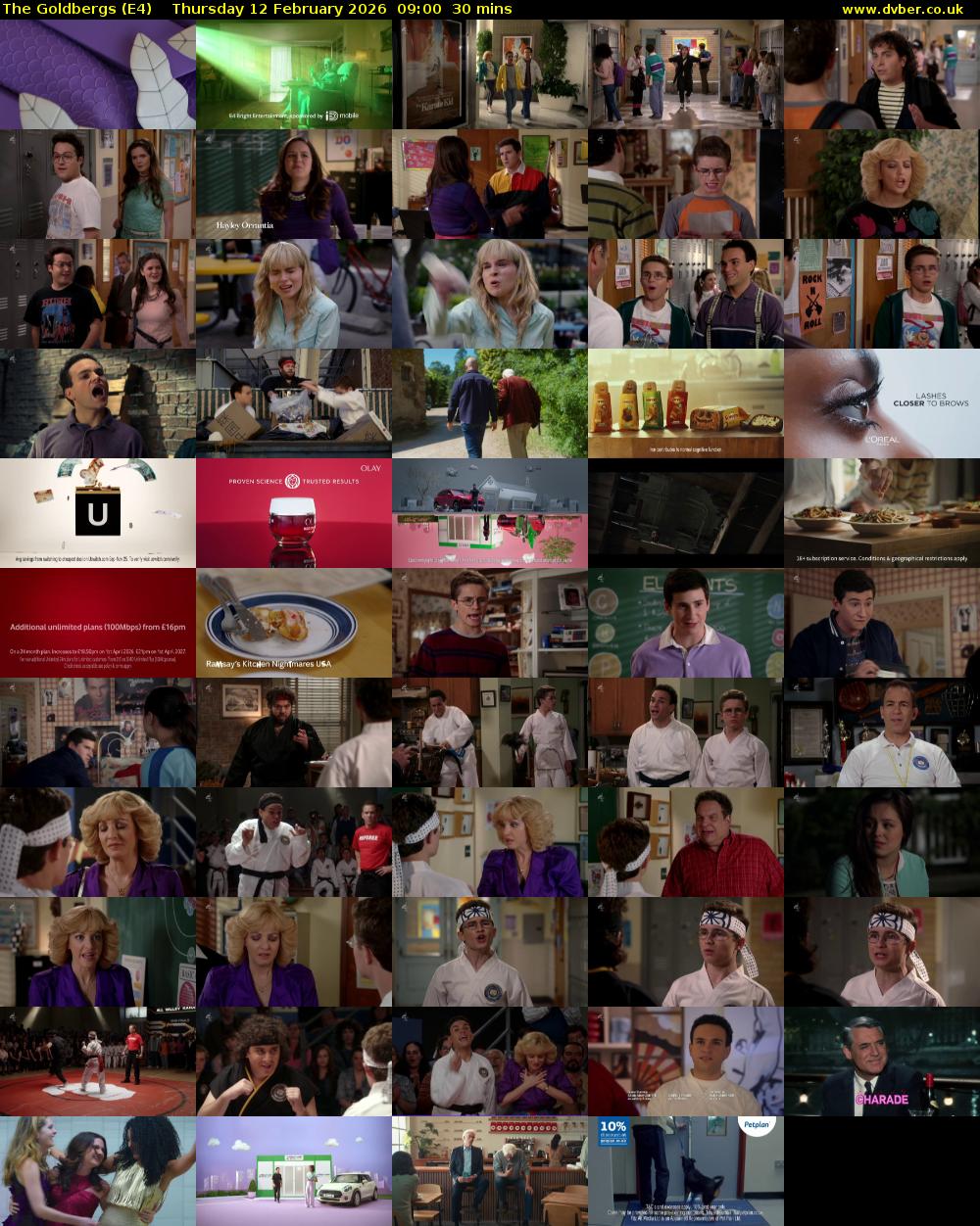 The Goldbergs (E4) Thursday 12 February 2026 09:00 - 09:30