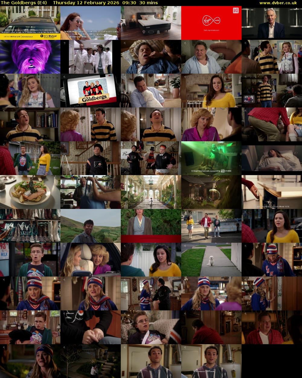 The Goldbergs (E4) Thursday 12 February 2026 09:30 - 10:00