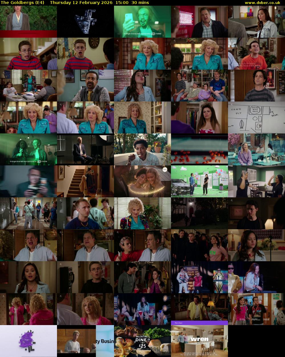 The Goldbergs (E4) Thursday 12 February 2026 15:00 - 15:30