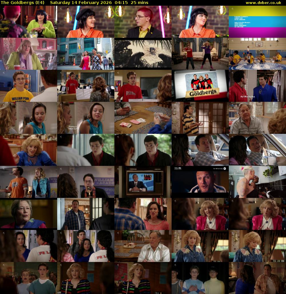 The Goldbergs (E4) Saturday 14 February 2026 04:15 - 04:40