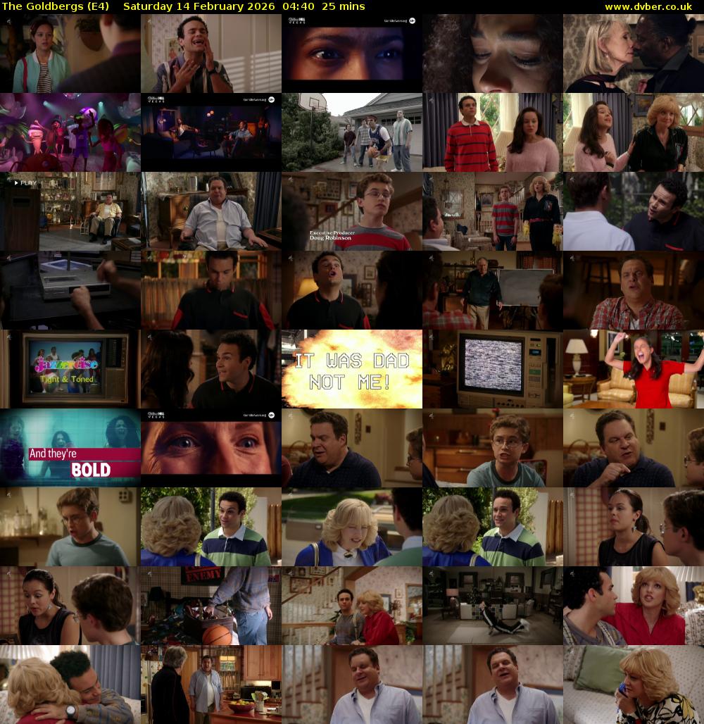 The Goldbergs (E4) Saturday 14 February 2026 04:40 - 05:05