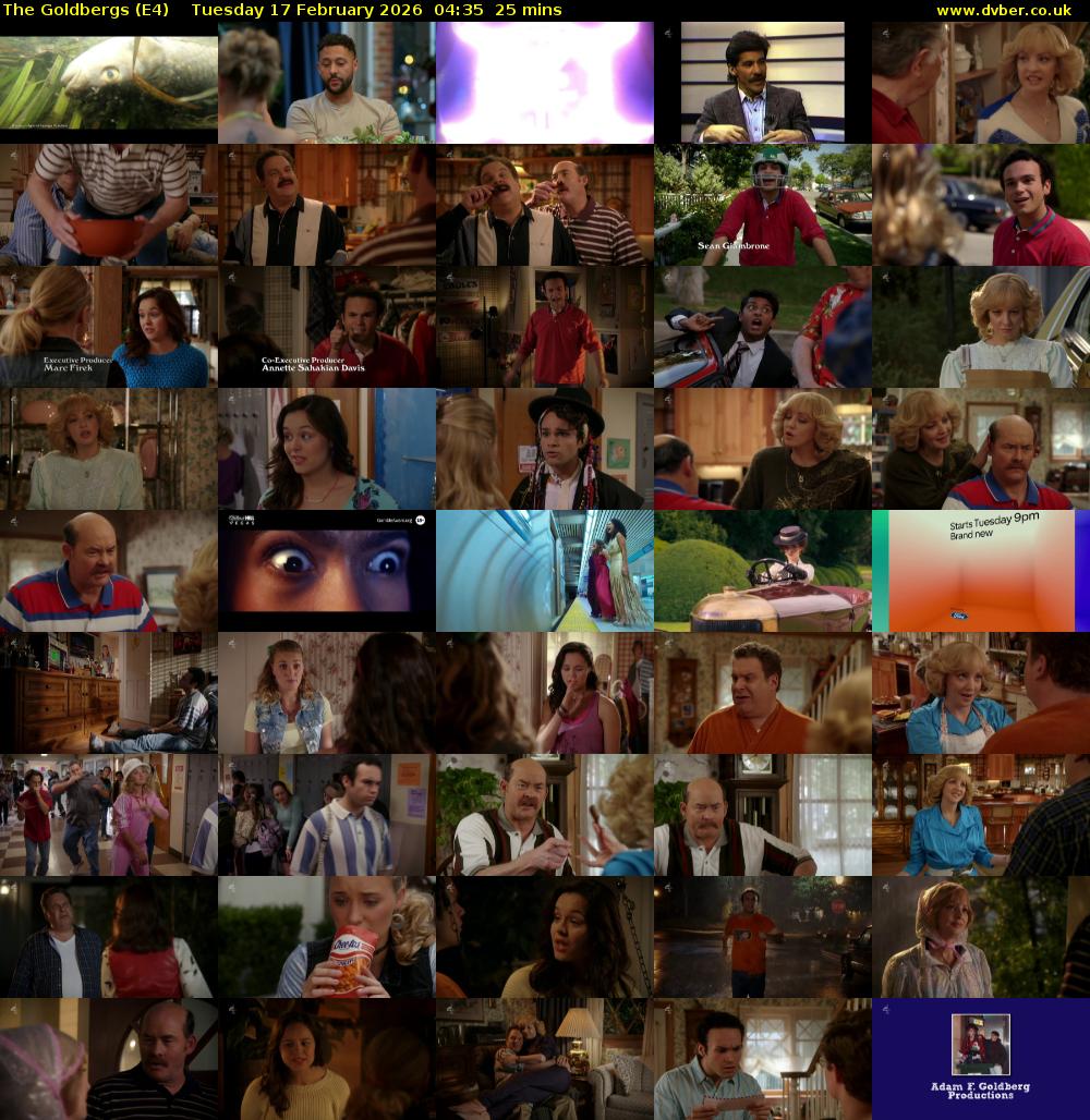 The Goldbergs (E4) Tuesday 17 February 2026 04:35 - 05:00