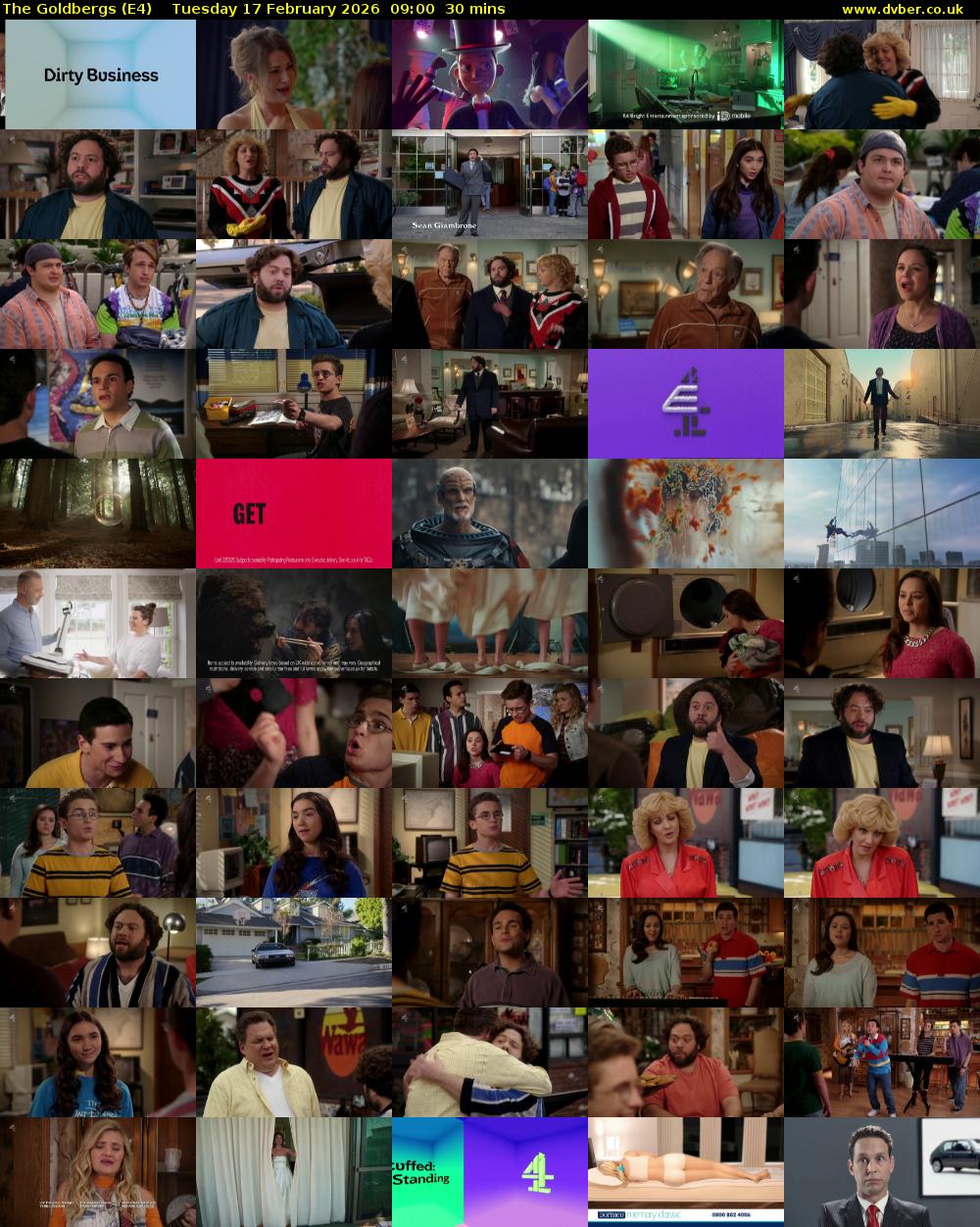 The Goldbergs (E4) Tuesday 17 February 2026 09:00 - 09:30