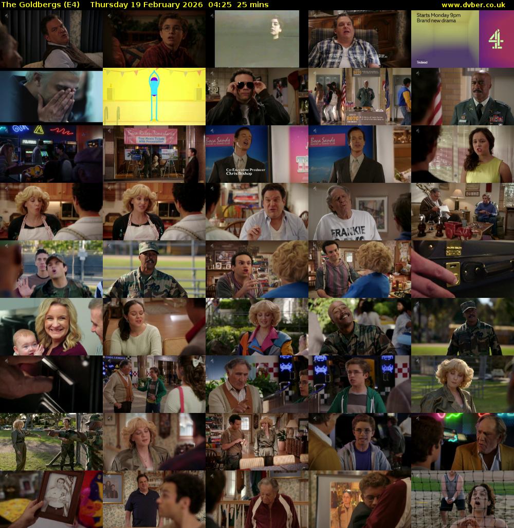 The Goldbergs (E4) Thursday 19 February 2026 04:25 - 04:50