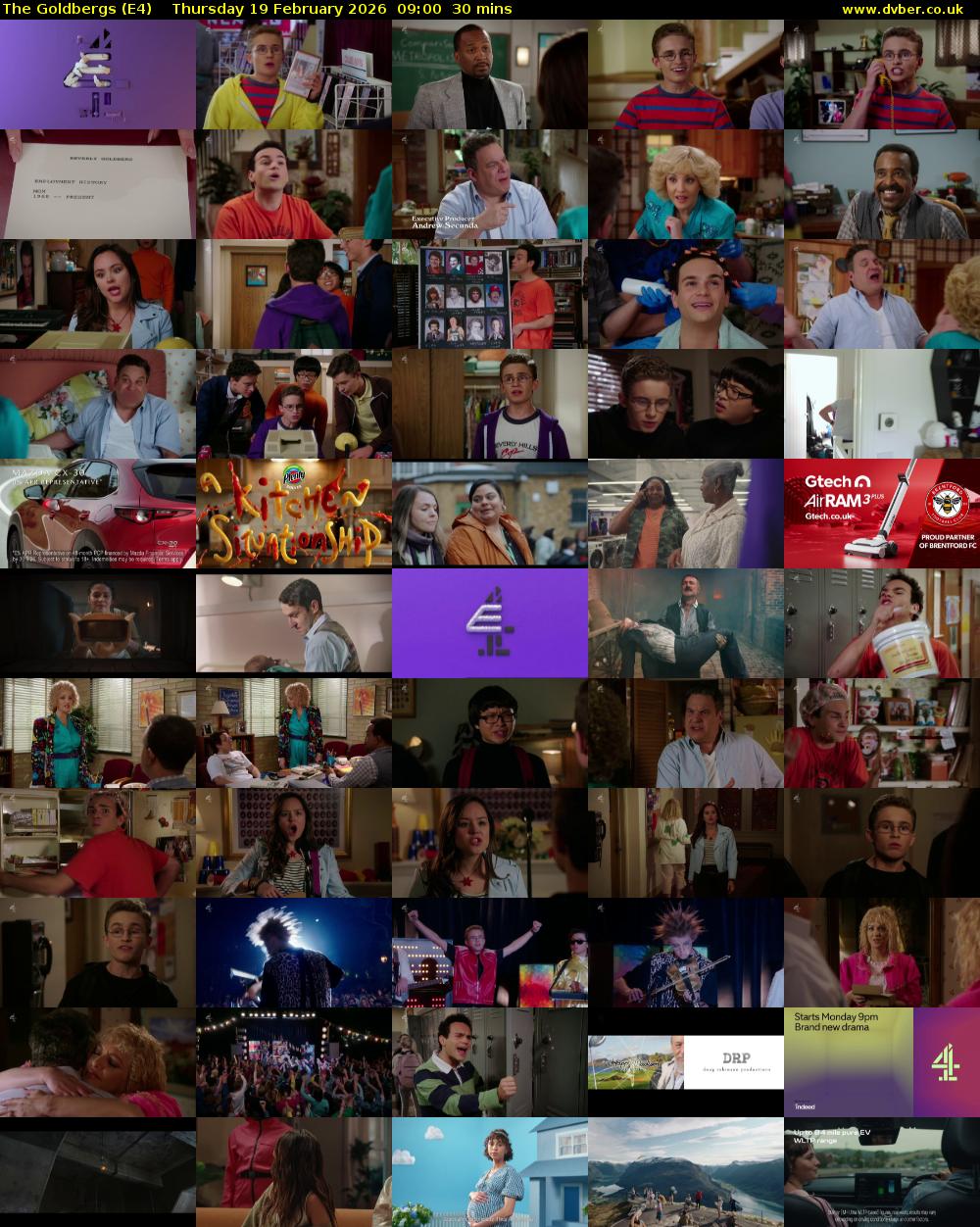 The Goldbergs (E4) Thursday 19 February 2026 09:00 - 09:30