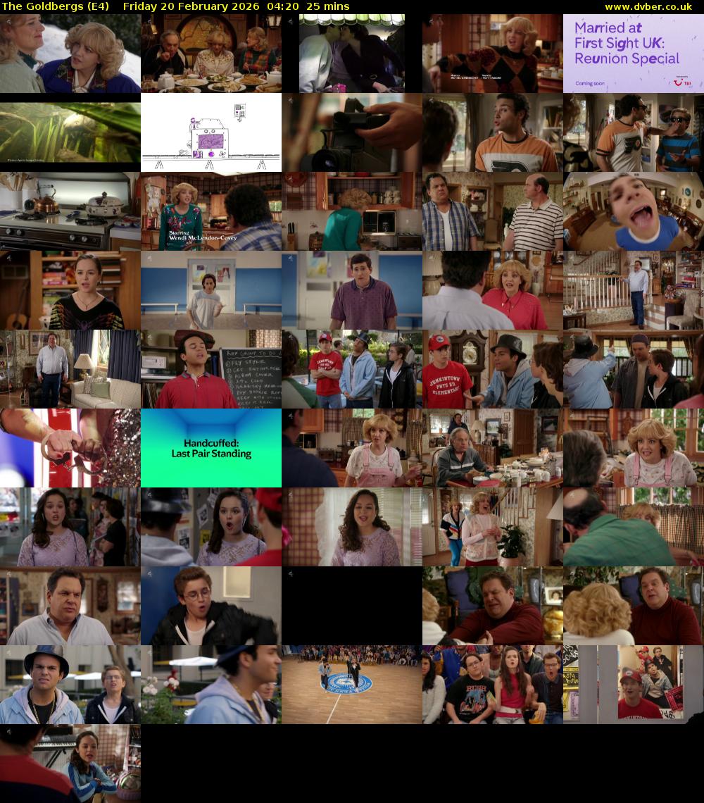 The Goldbergs (E4) Friday 20 February 2026 04:20 - 04:45
