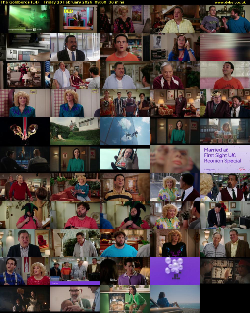 The Goldbergs (E4) Friday 20 February 2026 09:00 - 09:30