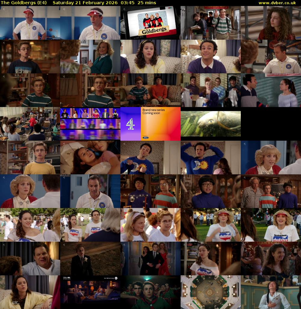 The Goldbergs (E4) Saturday 21 February 2026 03:45 - 04:10