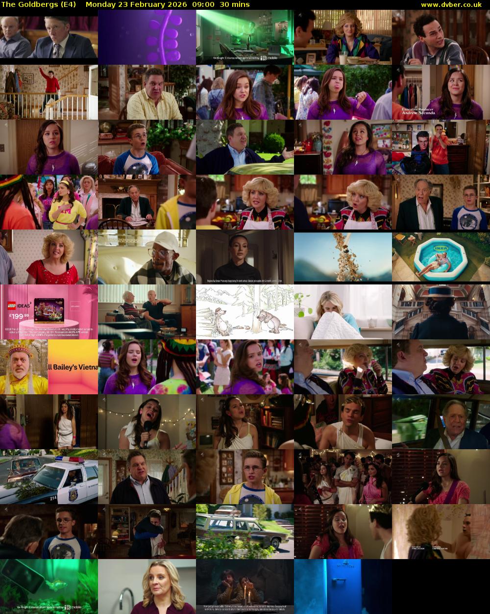 The Goldbergs (E4) Monday 23 February 2026 09:00 - 09:30