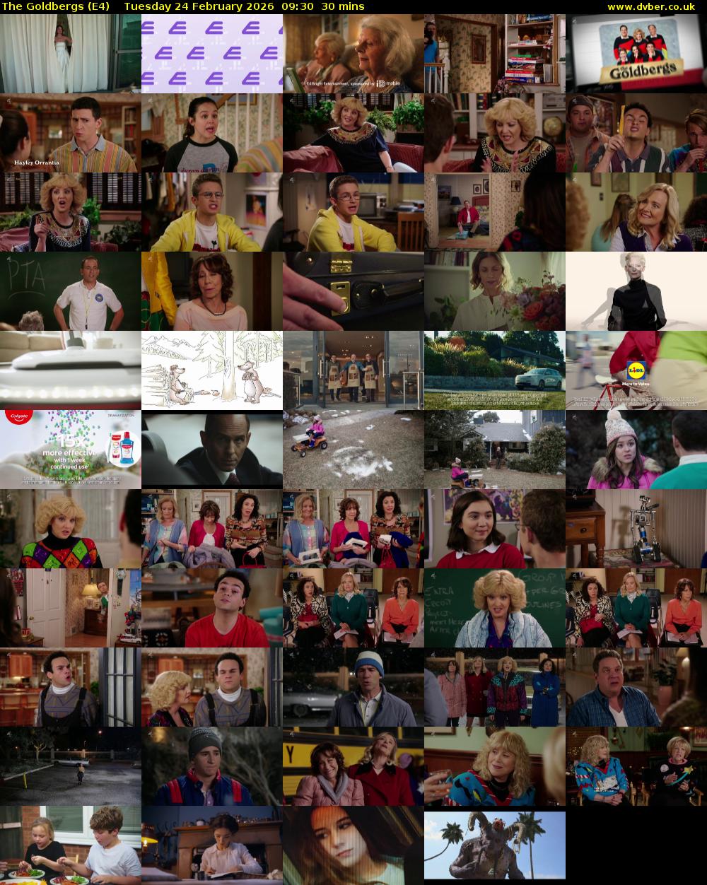 The Goldbergs (E4) Tuesday 24 February 2026 09:30 - 10:00