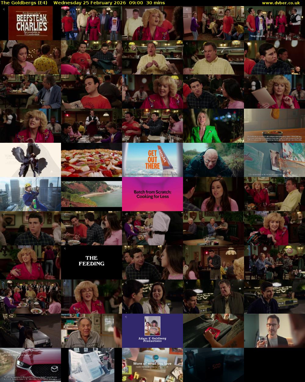 The Goldbergs (E4) Wednesday 25 February 2026 09:00 - 09:30