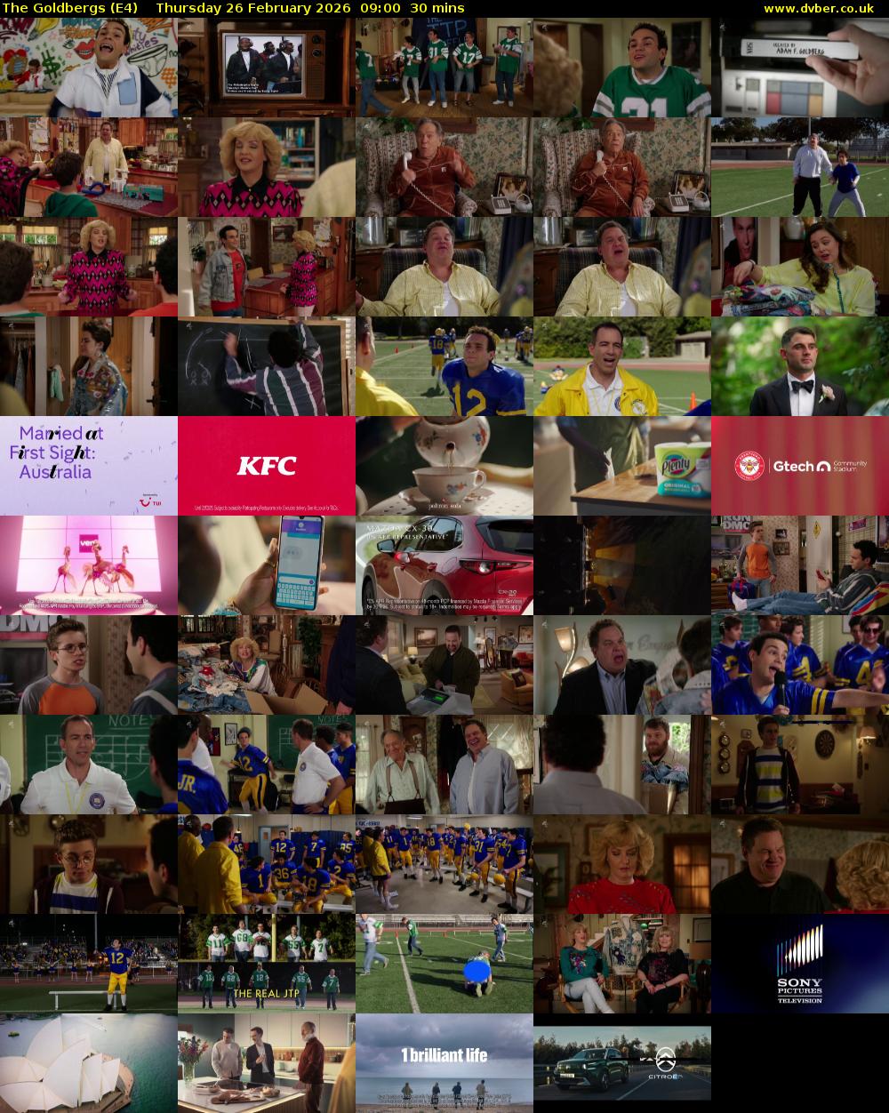 The Goldbergs (E4) Thursday 26 February 2026 09:00 - 09:30