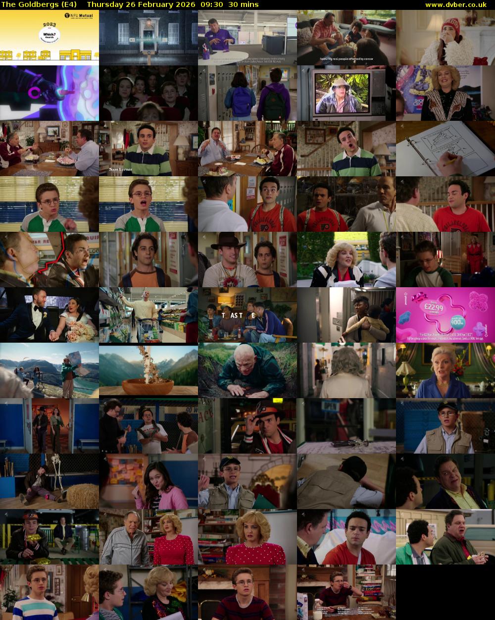 The Goldbergs (E4) Thursday 26 February 2026 09:30 - 10:00