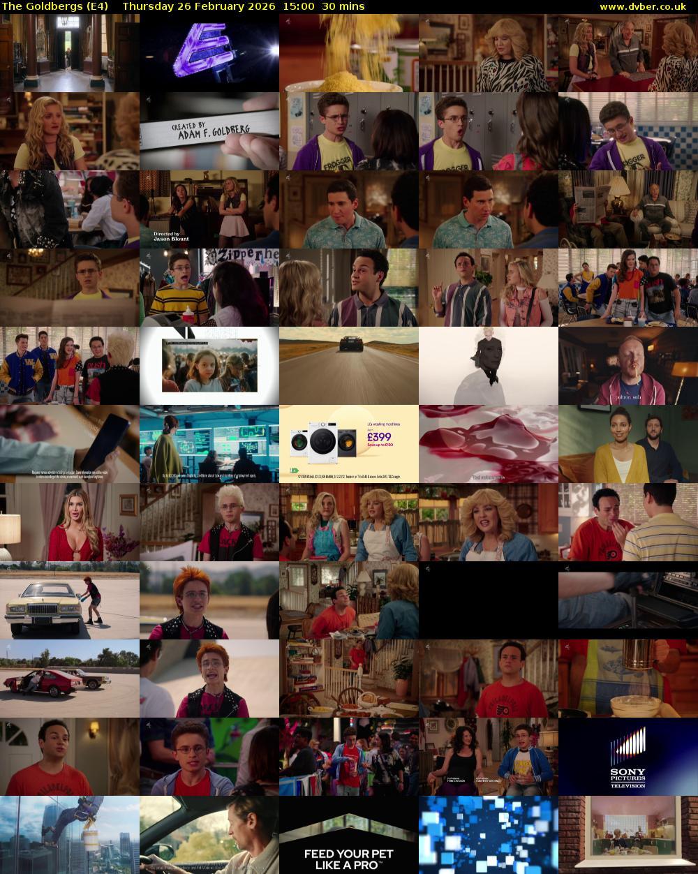 The Goldbergs (E4) Thursday 26 February 2026 15:00 - 15:30