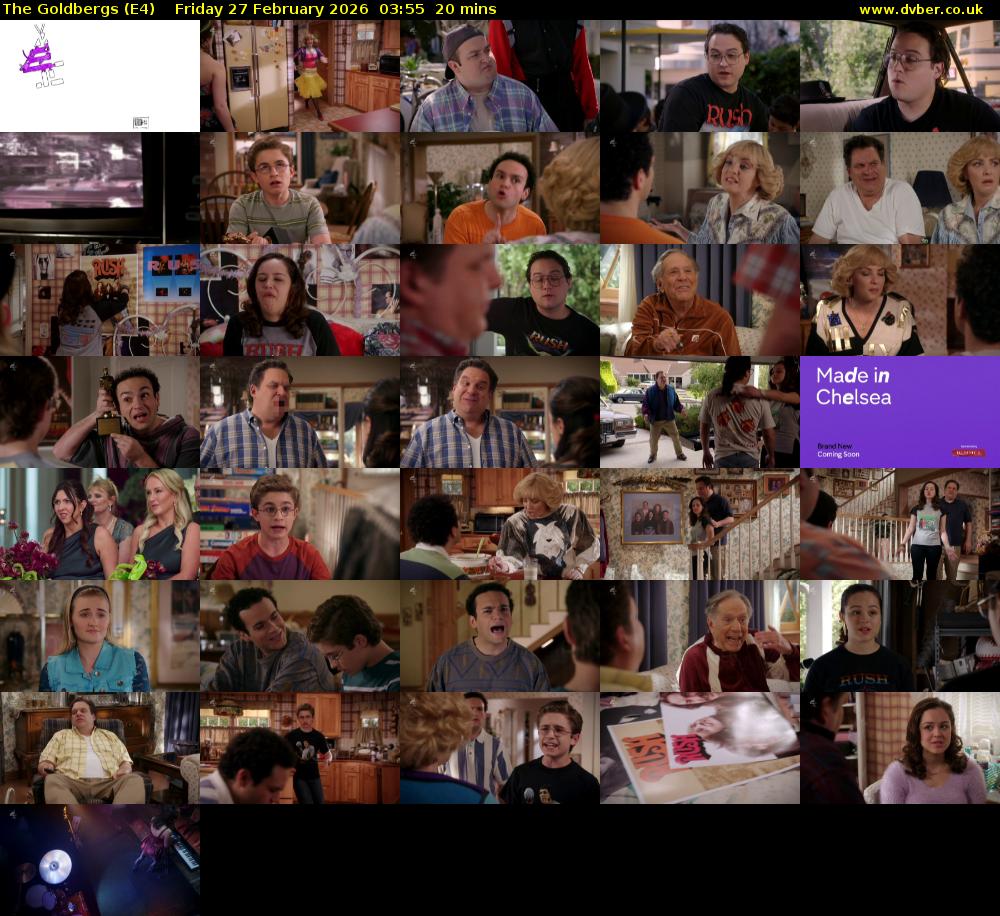 The Goldbergs (E4) Friday 27 February 2026 03:55 - 04:15