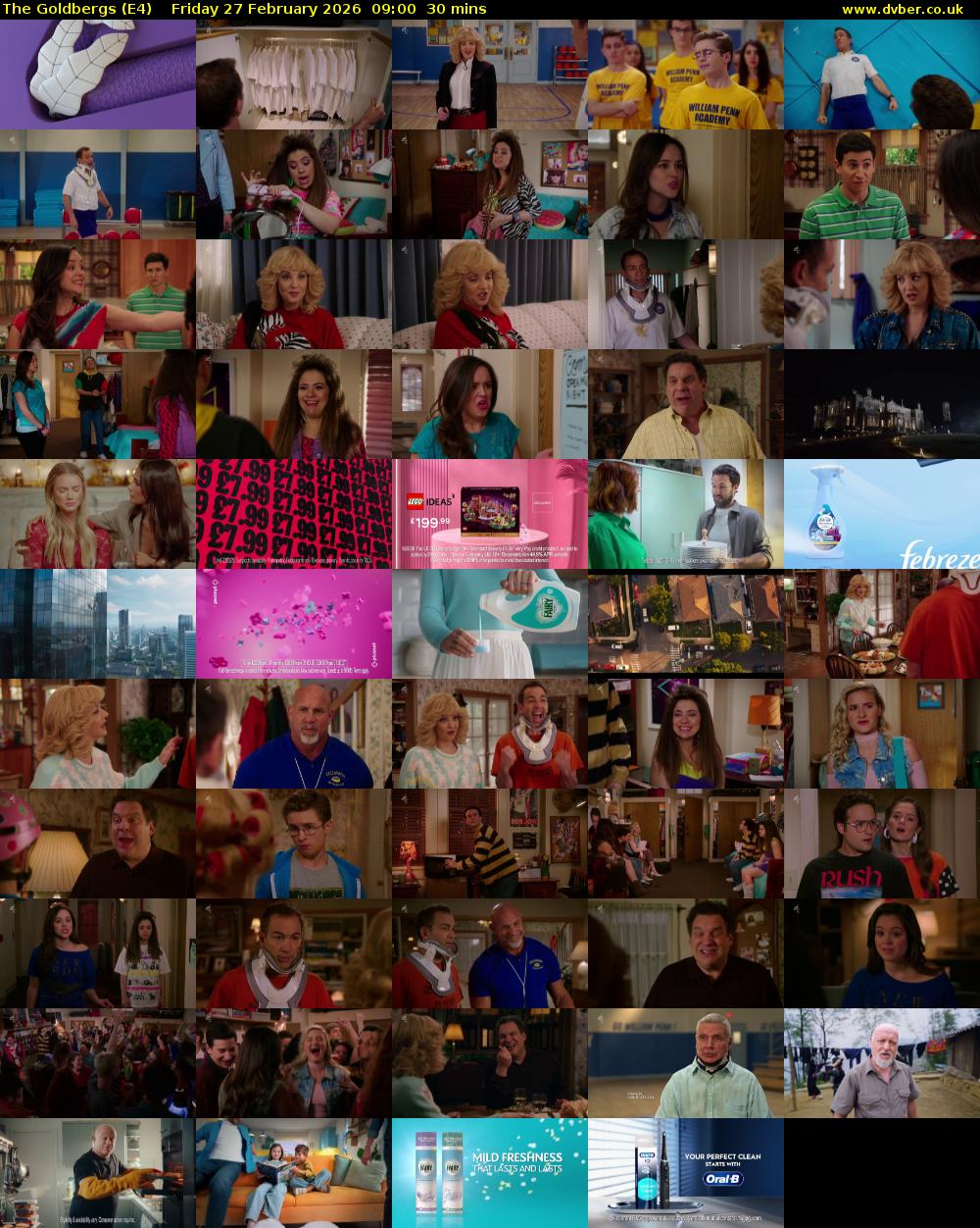 The Goldbergs (E4) Friday 27 February 2026 09:00 - 09:30