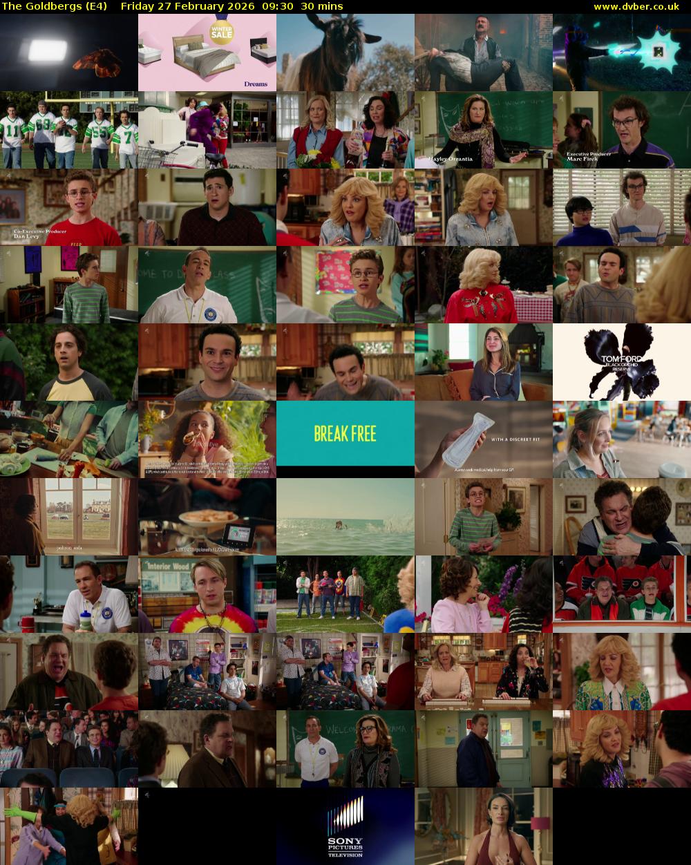 The Goldbergs (E4) Friday 27 February 2026 09:30 - 10:00