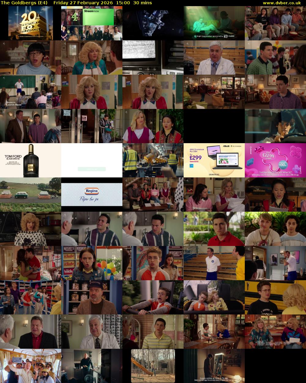 The Goldbergs (E4) Friday 27 February 2026 15:00 - 15:30