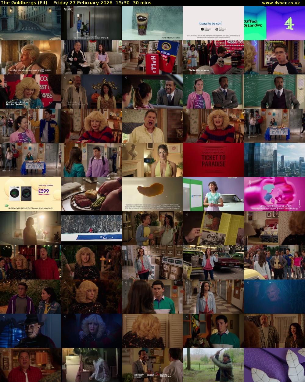 The Goldbergs (E4) Friday 27 February 2026 15:30 - 16:00