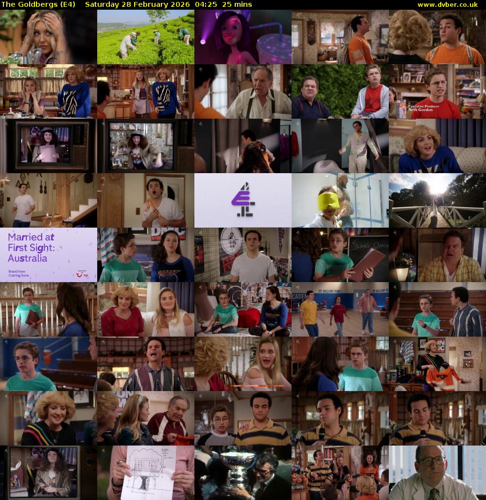 The Goldbergs (E4) Saturday 28 February 2026 04:25 - 04:50