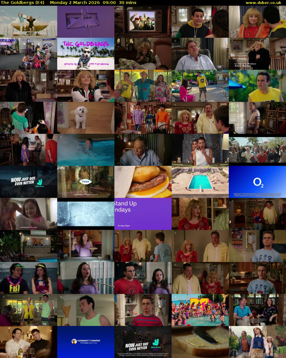 The Goldbergs (E4) Monday 2 March 2026 09:00 - 09:30