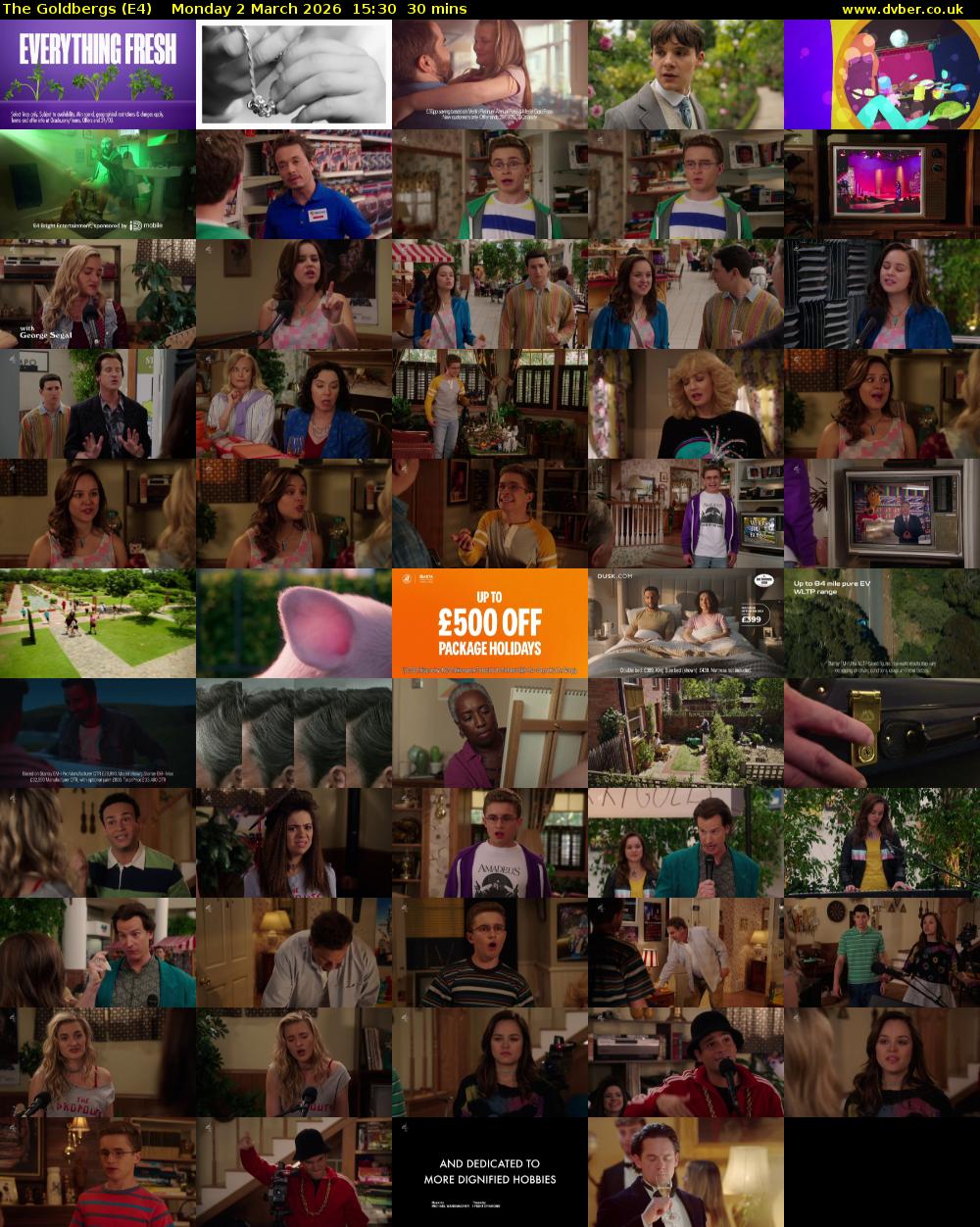 The Goldbergs (E4) Monday 2 March 2026 15:30 - 16:00