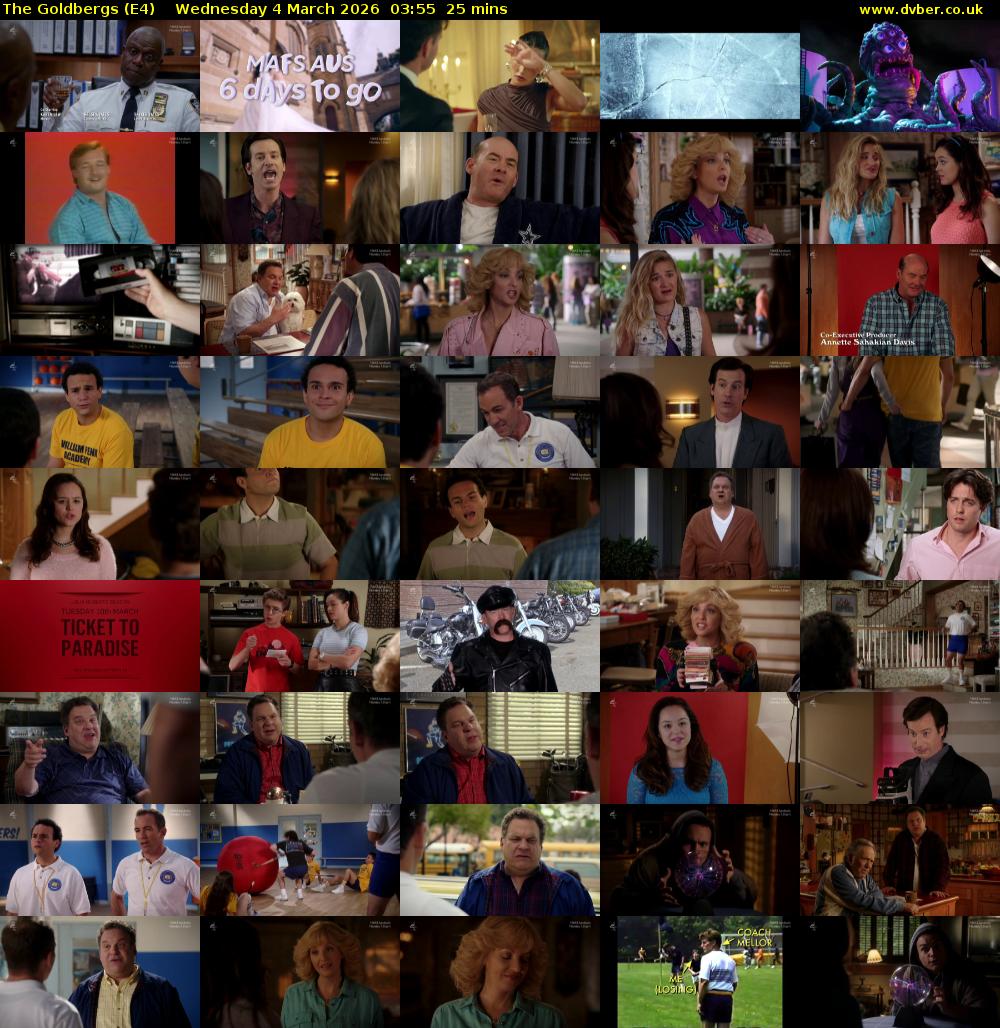 The Goldbergs (E4) Wednesday 4 March 2026 03:55 - 04:20