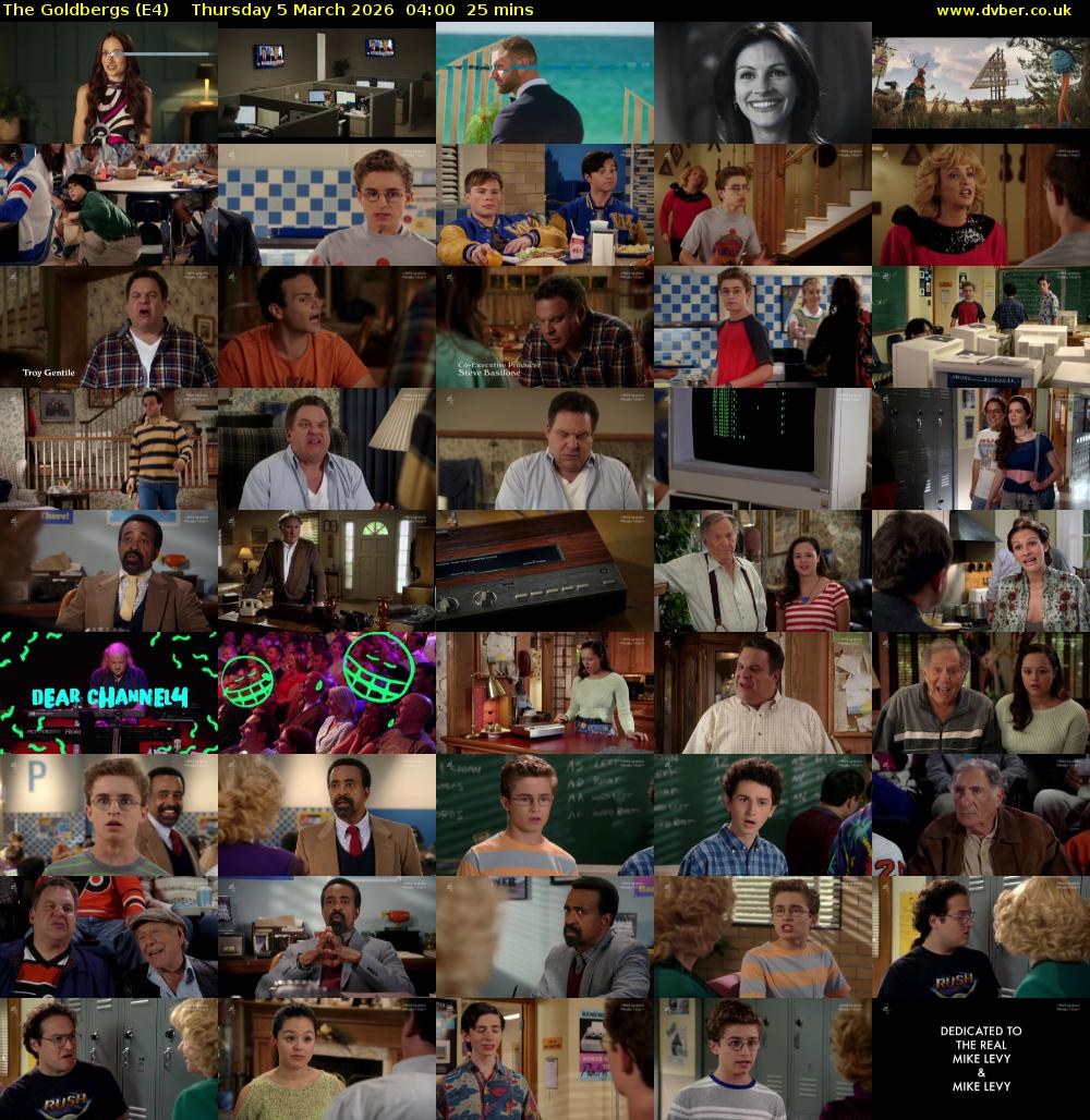 The Goldbergs (E4) Thursday 5 March 2026 04:00 - 04:25