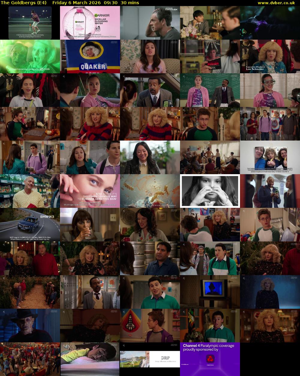 The Goldbergs (E4) Friday 6 March 2026 09:30 - 10:00