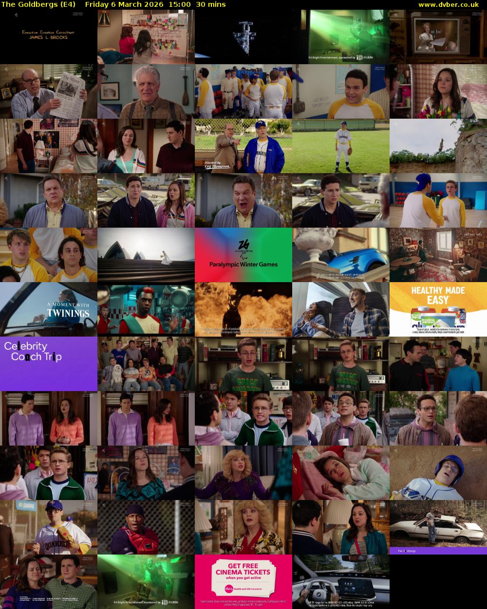 The Goldbergs (E4) Friday 6 March 2026 15:00 - 15:30
