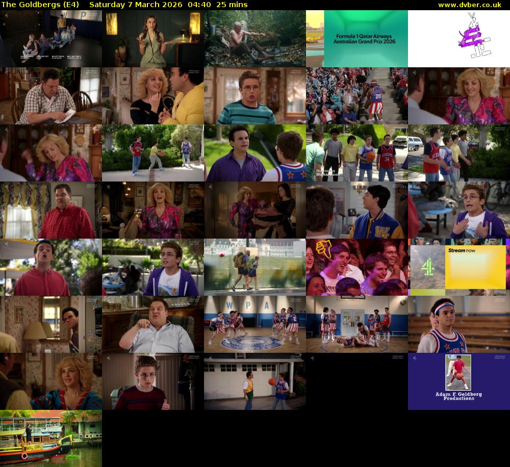 The Goldbergs (E4) Saturday 7 March 2026 04:40 - 05:05