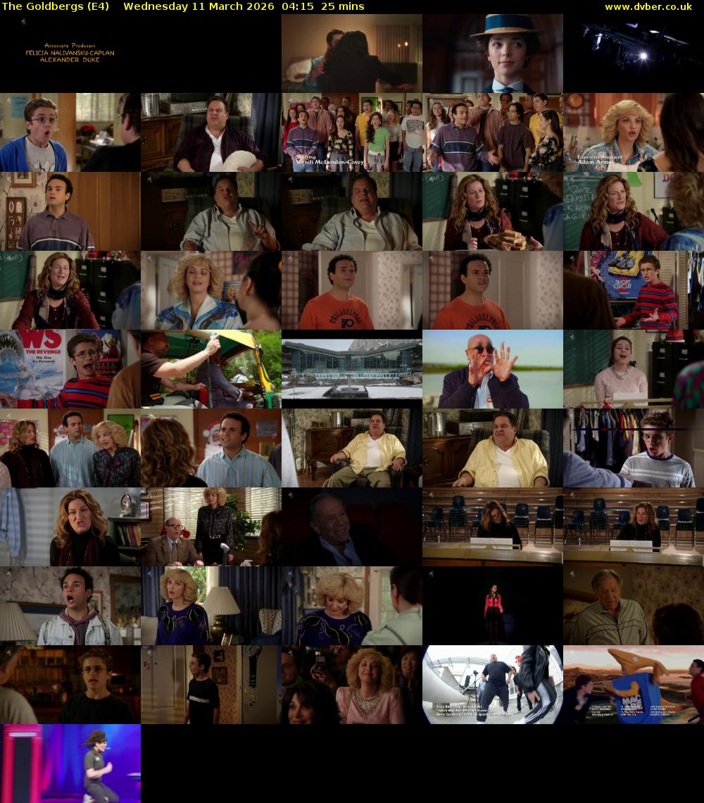The Goldbergs (E4) Wednesday 11 March 2026 04:15 - 04:40