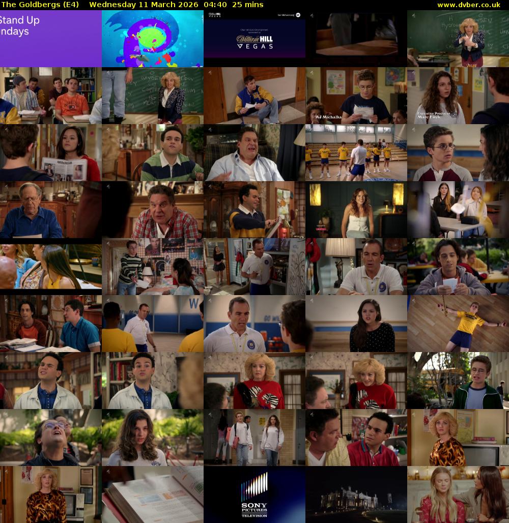 The Goldbergs (E4) Wednesday 11 March 2026 04:40 - 05:05
