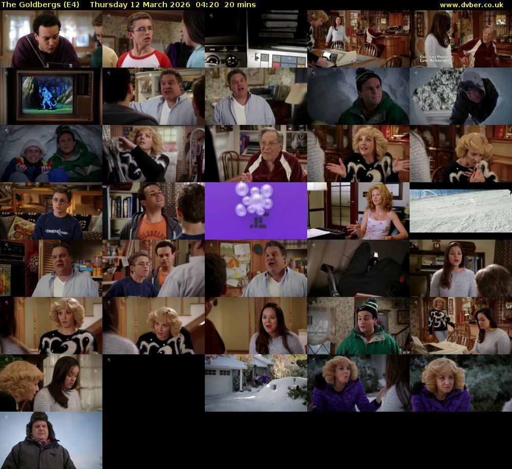 The Goldbergs (E4) Thursday 12 March 2026 04:20 - 04:40