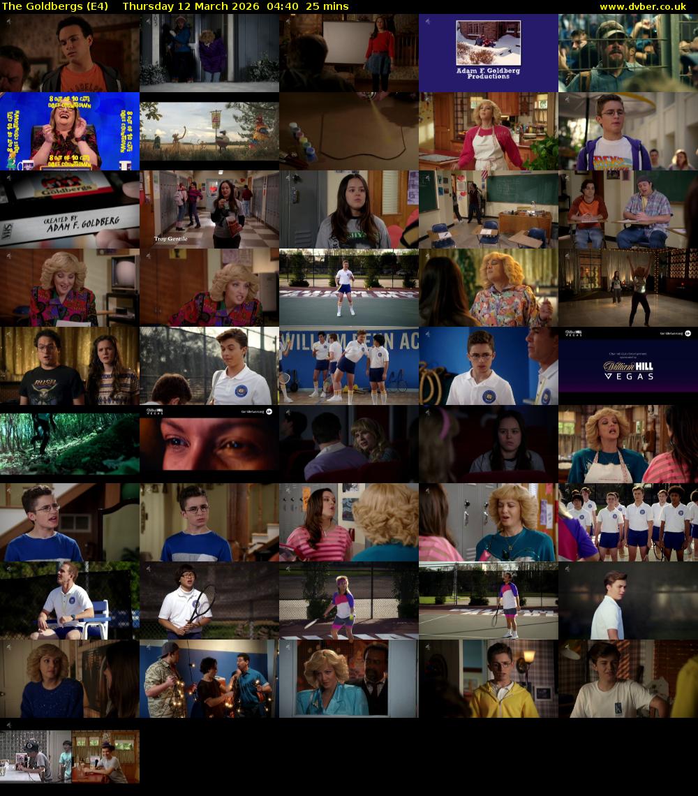 The Goldbergs (E4) Thursday 12 March 2026 04:40 - 05:05