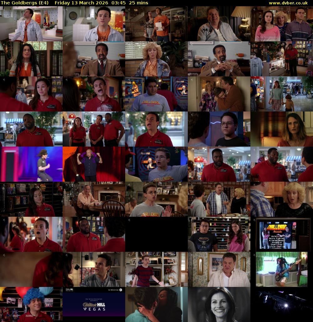 The Goldbergs (E4) Friday 13 March 2026 03:45 - 04:10