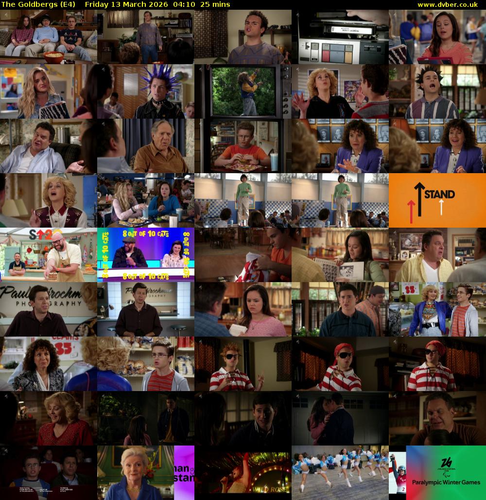 The Goldbergs (E4) Friday 13 March 2026 04:10 - 04:35