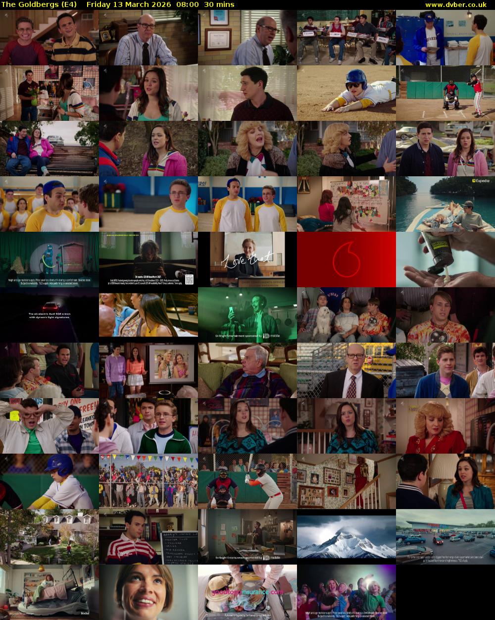 The Goldbergs (E4) Friday 13 March 2026 08:00 - 08:30