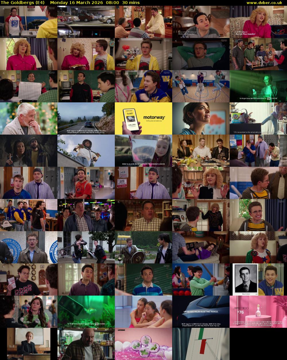 The Goldbergs (E4) Monday 16 March 2026 08:00 - 08:30