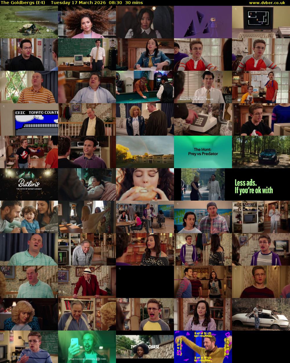 The Goldbergs (E4) Tuesday 17 March 2026 08:30 - 09:00