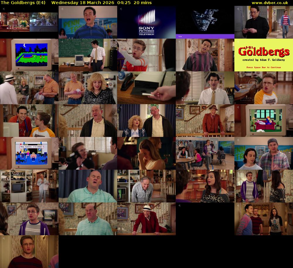 The Goldbergs (E4) Wednesday 18 March 2026 04:25 - 04:45