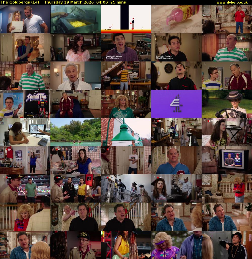 The Goldbergs (E4) Thursday 19 March 2026 04:00 - 04:25