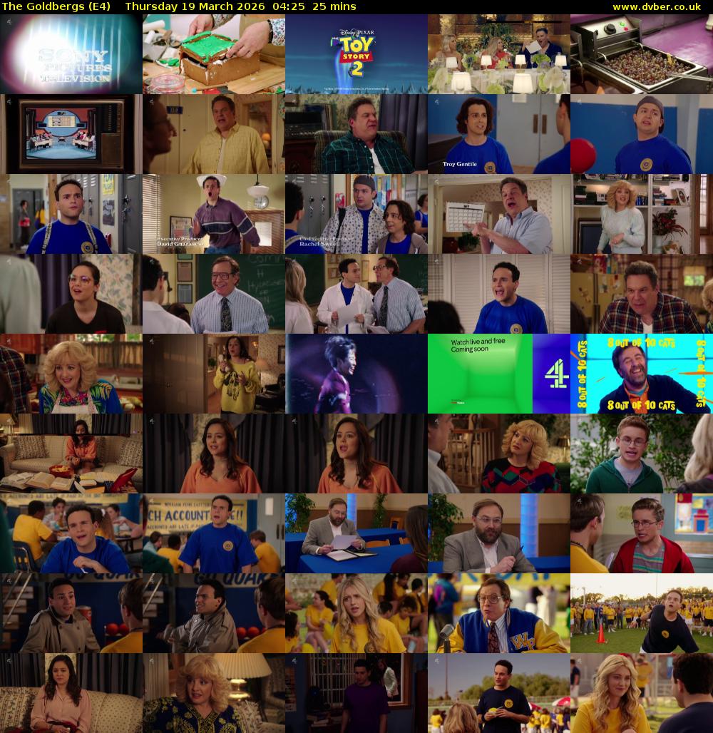 The Goldbergs (E4) Thursday 19 March 2026 04:25 - 04:50