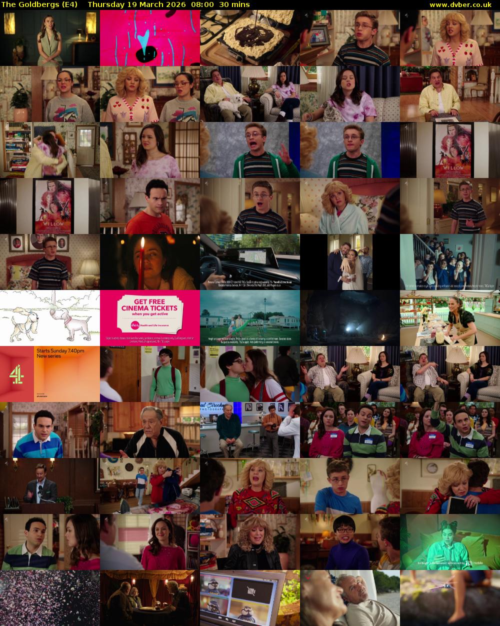 The Goldbergs (E4) Thursday 19 March 2026 08:00 - 08:30