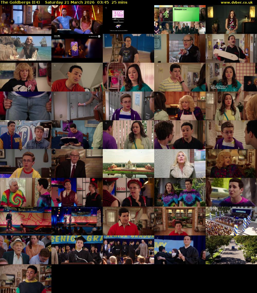The Goldbergs (E4) Saturday 21 March 2026 03:45 - 04:10